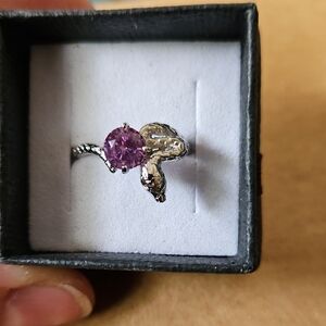 Pink Topaz Gemstone Ring
